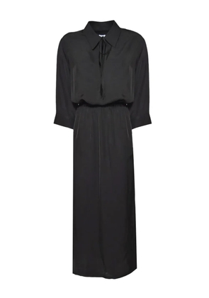 Covert blouse midi dress - Black