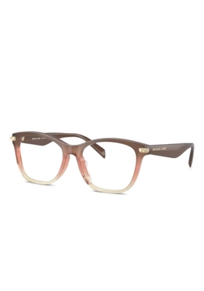 Michael Kors oval-frame glasses - Brown