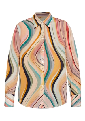 PS Paul Smith swirl-patterned button-up shirt - Pink