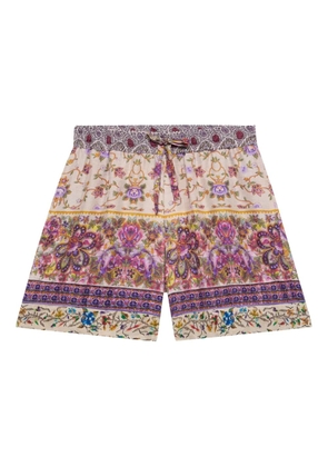 Pierre-Louis Mascia floral-print drawstring shorts - Purple