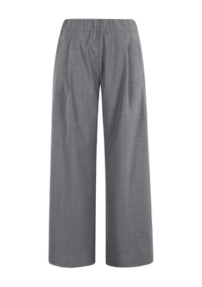Semicouture elasticated-waistband trousers - Grey