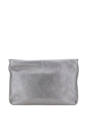 GIANNI CHIARINI leather clutch bag - Silver