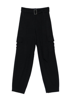 Emporio Armani high-waisted trousers - Black