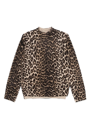 Seventy leopard-print sweater - Brown