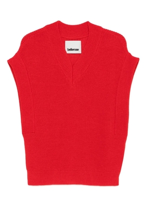Bellerose V-neck vest - Red