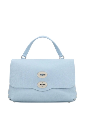 Zanellato small Postina stud-embellished flap tote bag - Blue
