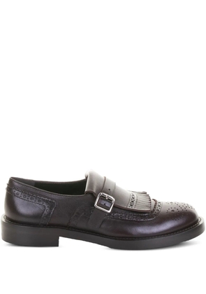 GUGLIELMO ROTTA Payden leather buckled oxford shoes - Brown