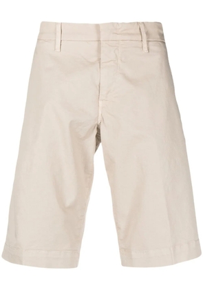 Fay logo-patch stretch-cotton bermuda shorts - Neutrals