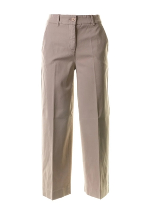 Via Masini 80 button trousers - Neutrals