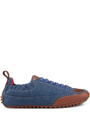 Ferrari denim leather sneakers - Blue