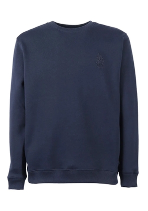 DONDUP KIDS logo-embroidered cotton sweatshirt - Blue