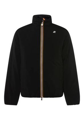 K-Way logo-patch Jacket - Black