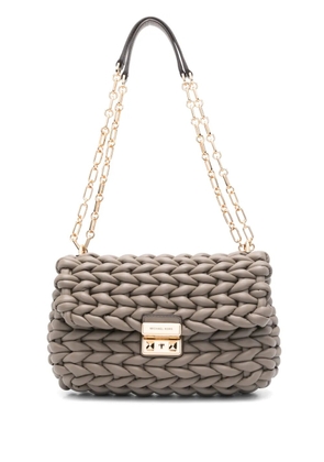 Michael Kors braided leather shoulder bag - Neutrals