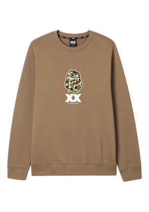 FINGERCROXX camouflage-appliqué sweatshirt - Neutrals
