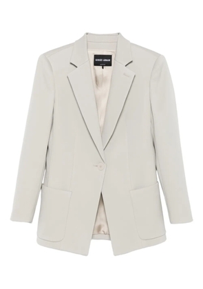 Giorgio Armani single-button patch-pocket blazer - Neutrals