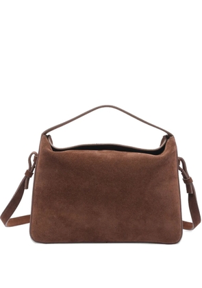 Aesther Ekme top-handle suede-leather shoulder bag - Brown
