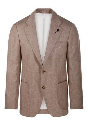 Lardini patch-pocket two-button blazer - Brown