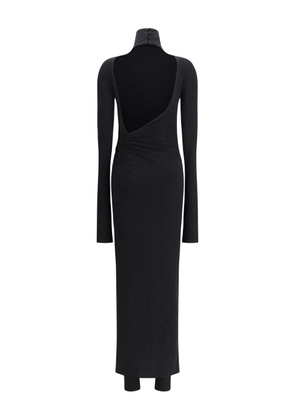 THE ANDAMANE Tessa turtleneck open-back jumpsuit - Black