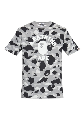 A BATHING APE® Ape Head camo-print T-shirt - Grey