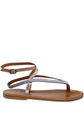 K. Jacques leather ankle-tie sandals - Brown