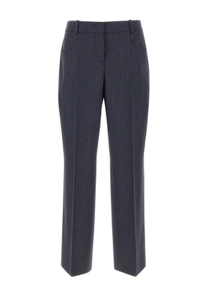 BOSS pinstripe trousers - Blue