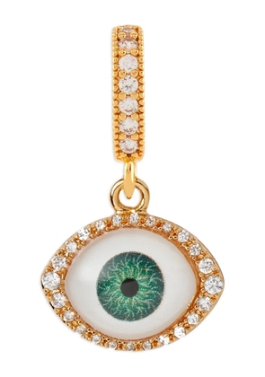 Crystal Haze Fortuna eye-detail necklace pendant - Gold