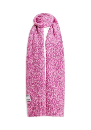 Essentiel Antwerp melange-knit wool-blend scarf - Pink