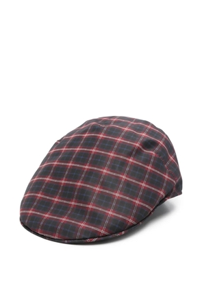 Borsalino checked cotton hat - Blue