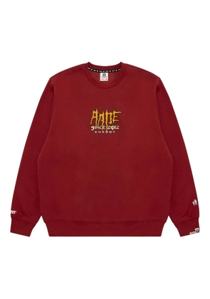 AAPE BY *A BATHING APE® logo crew-neck sweatshirt - Red