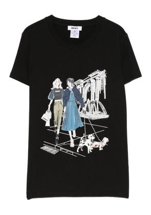 DKNY graphic-print T-shirt - Black