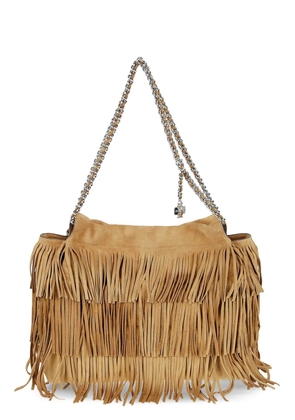 Tory Burch Fleming fringed tote bag - Brown