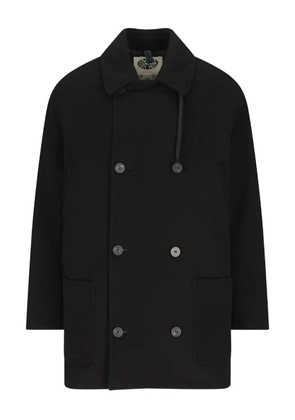 Camplin Absolute drawstring double-breasted coat - Black