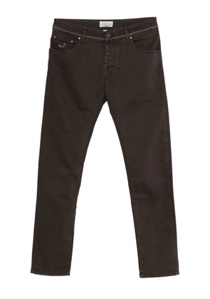 Jacob Cohën embroidered-detail trousers - Brown