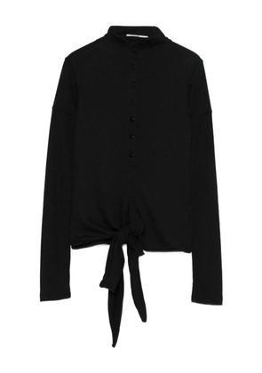 Low Classic tie-front blouse - Black