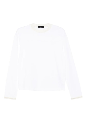 Fabiana Filippi embellished long-sleeve sweater - White