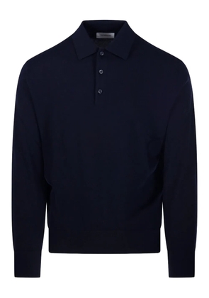 Diana Studio buttoned polo-collar sweater - Blue