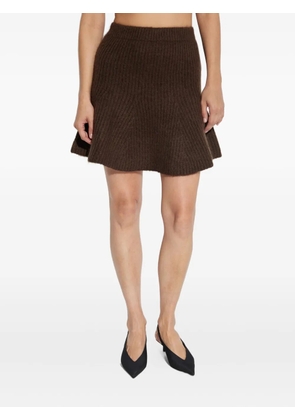 By Malene Birger ribbed-knit mini skirt - Brown