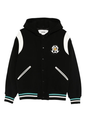 BARROW hooded varsity jacket - Black