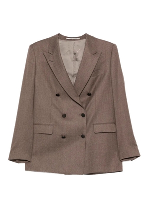 Tagliatore peak-lapel double-breasted suit - Brown