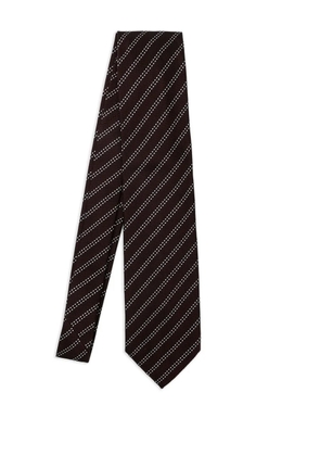 Destin diagonal-striped tie - Red
