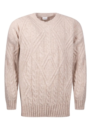 gallia crew neck knitted sweater - Neutrals