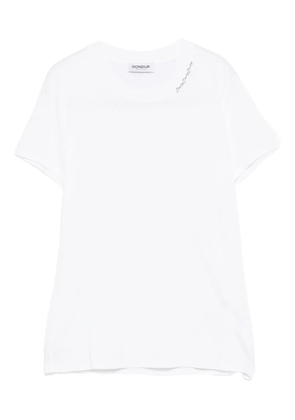 DONDUP logo-embroidered T-shirt - White