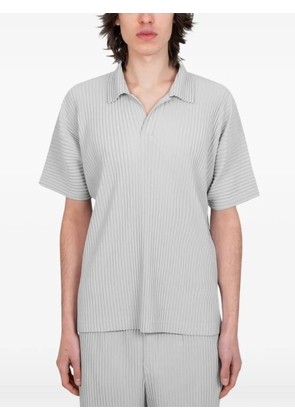 Homme Plissé Issey Miyake pleated polo shirt - Grey