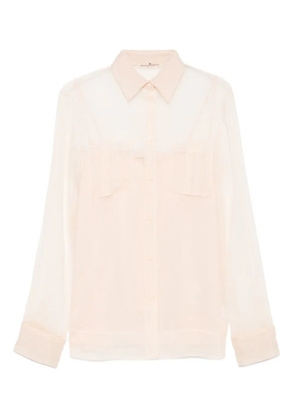 Ermanno Scervino sheer button-up shirt - Pink