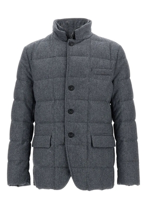 Fay quilted double-breasted jacket - Grey