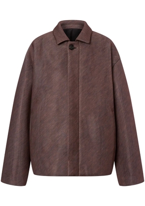 Philosophy Di Lorenzo Serafini mélange-effect coat - Brown