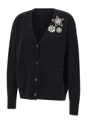 kaos stone-embellished V-neck cardigan - Black
