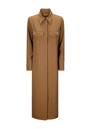Alberto Biani long Dress - Brown