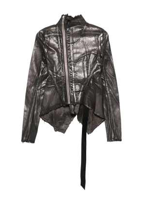 Rick Owens DRKSHDW asymmetrical zip-front jacket - Grey