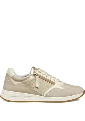 Geox Bulmya zip-detail sneakers - C6738 BEIGE